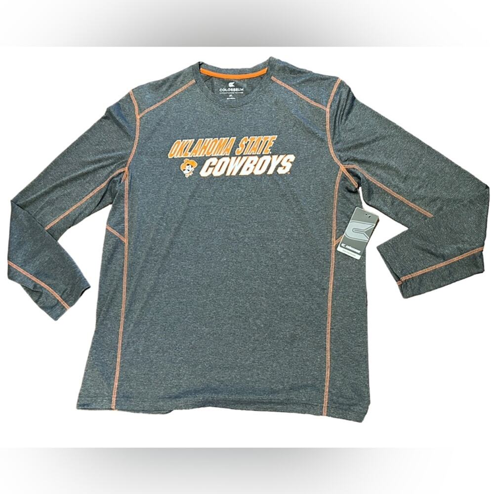 OSU Oklahoma State University Long Sleeve Performance T Shirt Adult XL NWT
